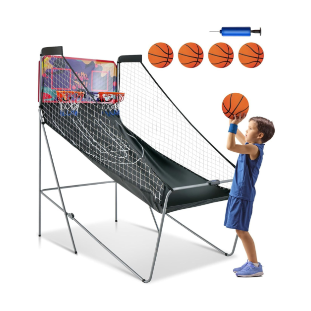 Coast Basketbalspel Arcade - Met 2 Ringen - Paars