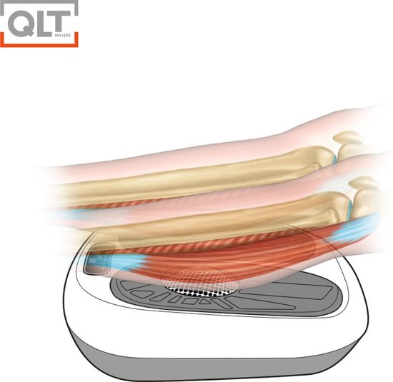 QLT VibroPulse Pro Been- en Voetmassage Apparaat – 10 programma’s - 20 Snelheden