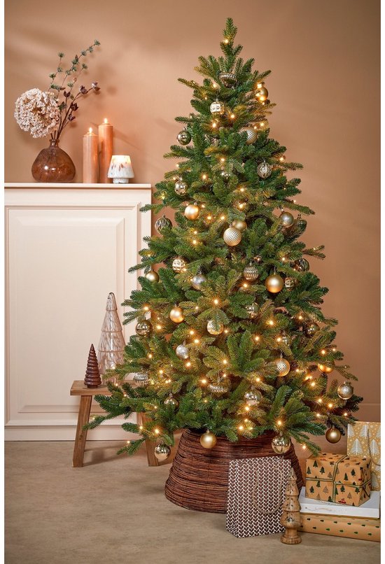 Mica Decorations Kerstballen Set - 60 Stuks - Ø7 cm - Onbreekbaar - Champagne