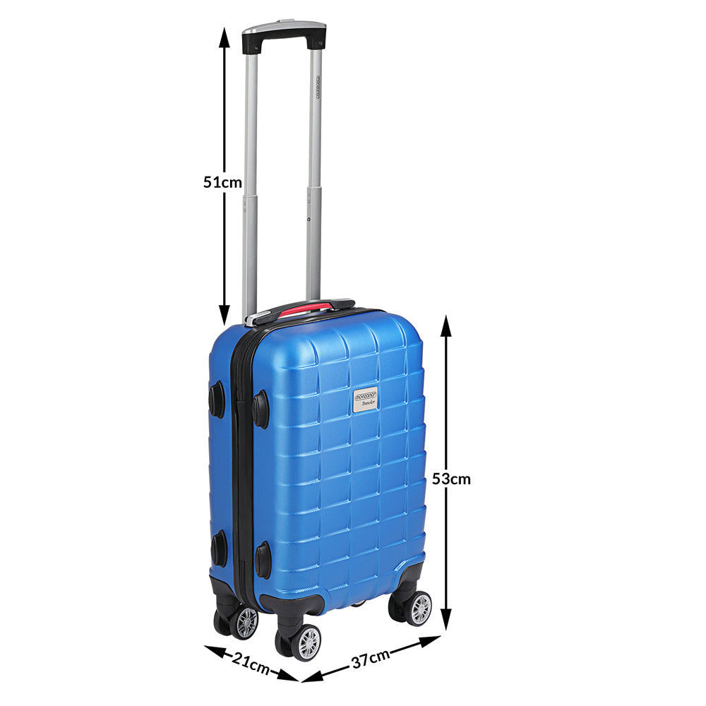 Monzana Exopack Hardcase Koffer - 53x37x21 cm - Blauw