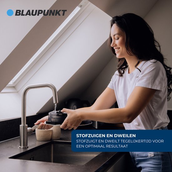 Blaupunkt Bluebot XBOOST BPK-VCBB1XB - Robotstofzuiger met dweilfunctie - Laadstation - Turbo zuigfunctie