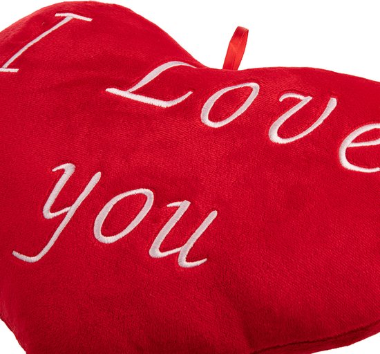 Valentijn Kussen Hart – I Love You – 26cm