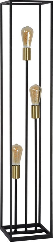 Lucide RUBEN - Vloerlamp - 3xE27 - Zwart