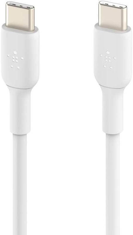Belkin BoostCharge 2-pack 2 m USB-C/USB-C-kabels, snellaadkabel voor iPhone 16, Samsung Galaxy S24, Pixel, iPad, Nintendo Switch – Wit