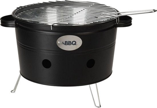Draagbare Barbecue – Park Strand Balkon – Hoogte 200 Centimeter – Matzwart – 2 Handvaten