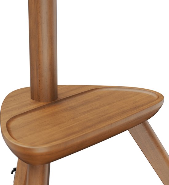 VDD TV Standaard - Vloerstandaard - Studio Statief - Schildersezel Design - Tot 65 inch - Bruin