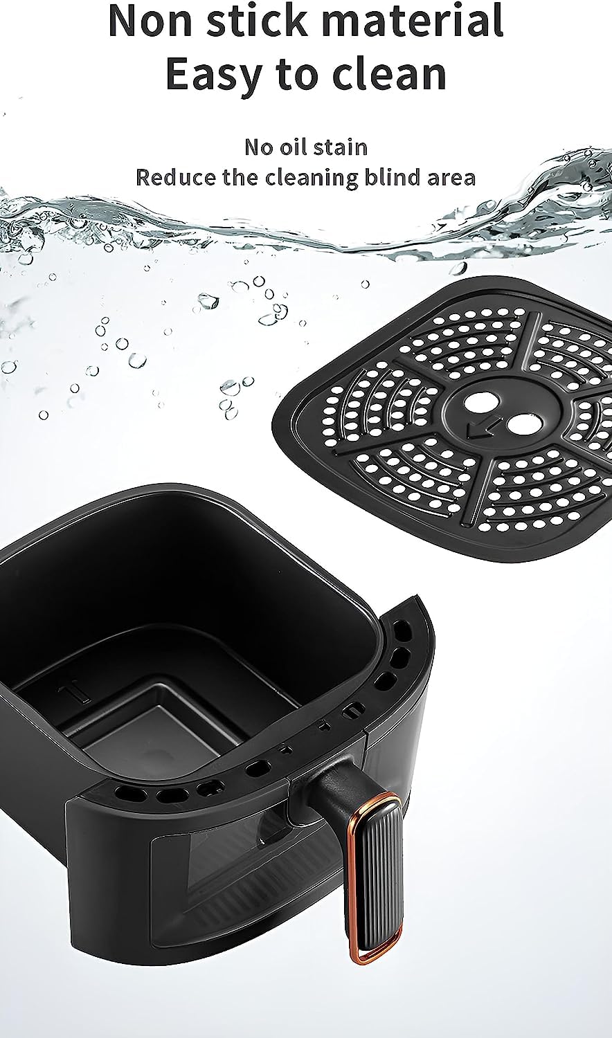 Airfryer XXL - Heteluchtfriteuse - 6L - 240W - 280 x 26 x 32 cm - Zwart