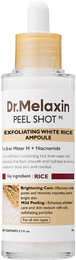 Dr. Melaxin - Peel Shot Exfoliant Witte Rijst Ampul - 80ml
