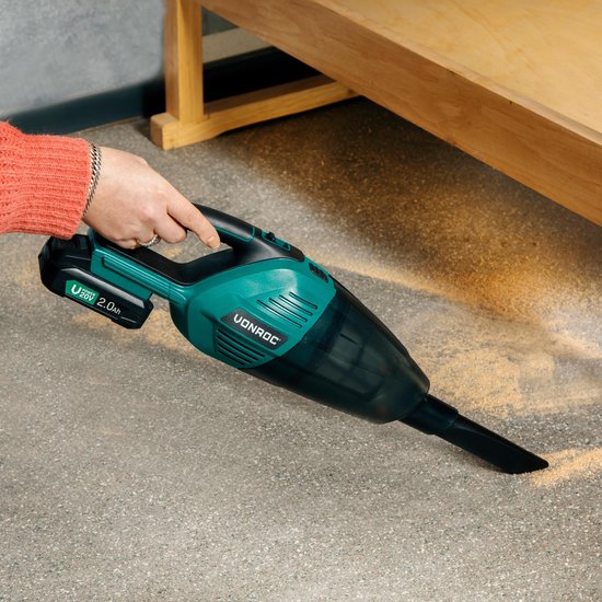 VONROC Krachtige accu steelstofzuiger / stofzuiger – VPower 20V – Zonder accu & lader – 0.5L opvangbak - Incl. 3 mondstukken