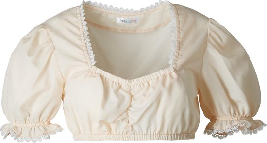 Dressforfun Dirndlblouse Anni M - verkleedkleding kostuum halloween verkleden feestkleding carnavalskleding carnaval feestkledij partykleding - 303046