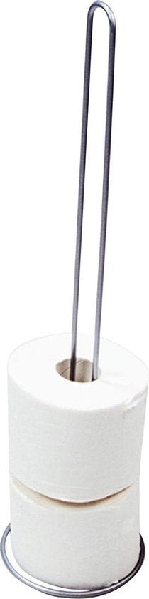 WENKO Reserverolhouder Exclusief verchroomd staal 14x56cm - WC rol houder - Toiletrolhouder - WC rolhouder - Toiletpapierhouder