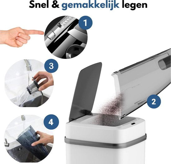 Turbo-7 Kruimelzuiger Snoerloos - Handstofzuiger - Zwart / Grijs - Incl. opzetstukken