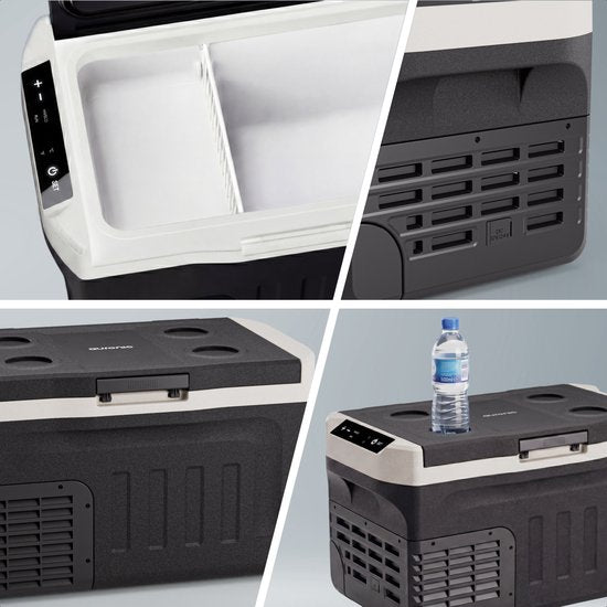Auronic Elektrische Koelbox - Compressor - 21L - 12V en 240 volt - Camping Koelkast - Frigobox Auto - Zwart