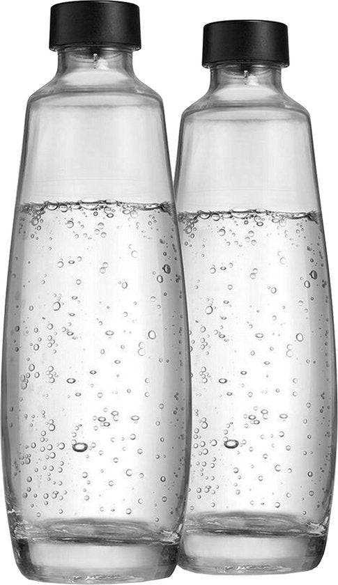 SodaStream Glazen Karaffen 1L Duo Pack | 2 Stuks | Alleen geschikt voor SodaStream DUO Bruiswatertoestel