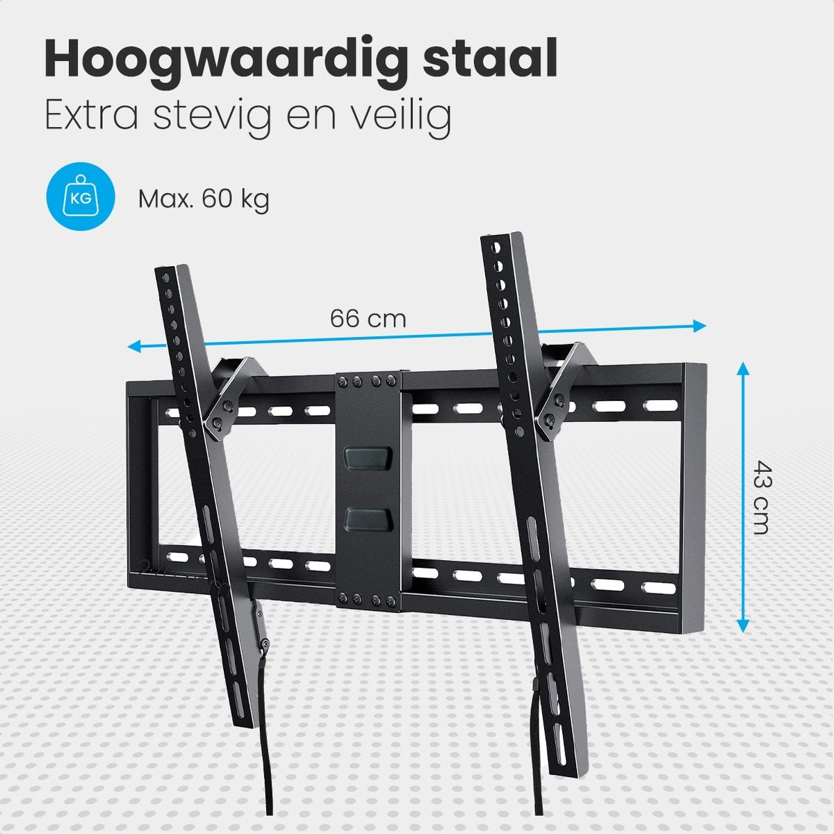 Auronic TV Beugel - Kantelbaar - 32 tot 70 inch - Tot 60 KG - Zwart