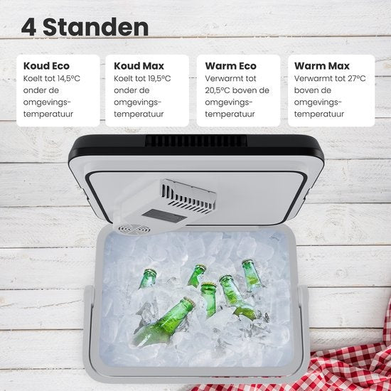 Auronic Elektrische Koelbox - Coolbox - 25L - 12V en 240V - Zwart