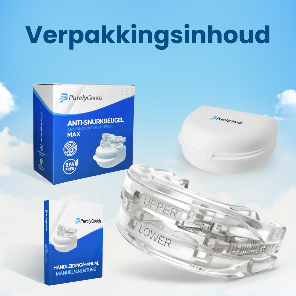 PurelyGoods® Snurkbeugel - Anti Snurk Beugel - Voor Man en Vrouw - Universeel - Transparant