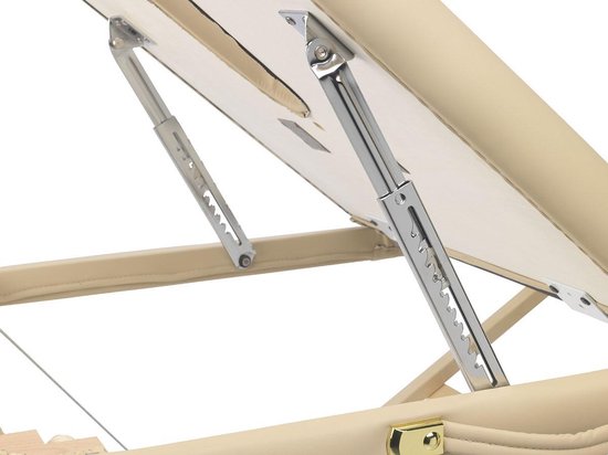 ZENGROWTH Nimman Inklapbare Massagetafel met Rugleuning Mocca