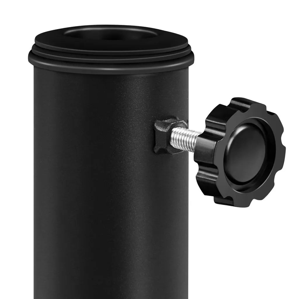 Yaheetech Halfronde Parasolvoet 50 x 32 x 32,5 cm - Zwart - 9 kg voor Parasols Ø 38/48 mm