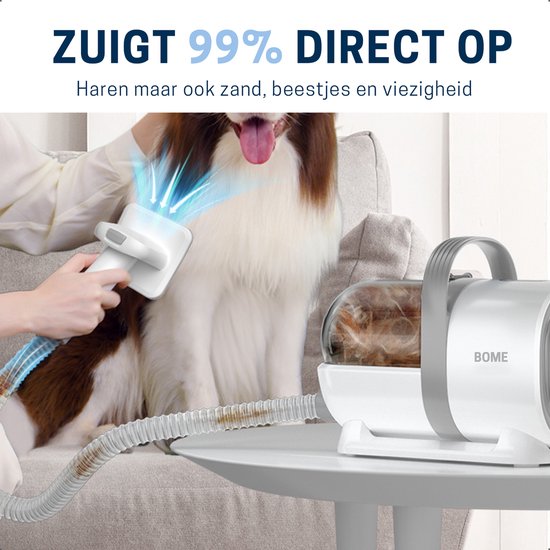 BOME Hondentondeuse - Alles in 1 Trimset - Tondeuse Hond - Poottrimmer - Nagelvijl Hond - Dieren Tondeuse