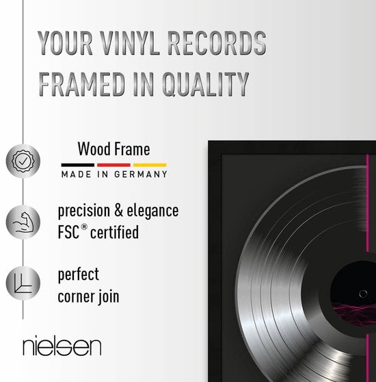 VDD - LP Wissellijst - Wissellijst - LP frame - LP lijst - lijst voor 2 LP platen - Wissellijst zwart