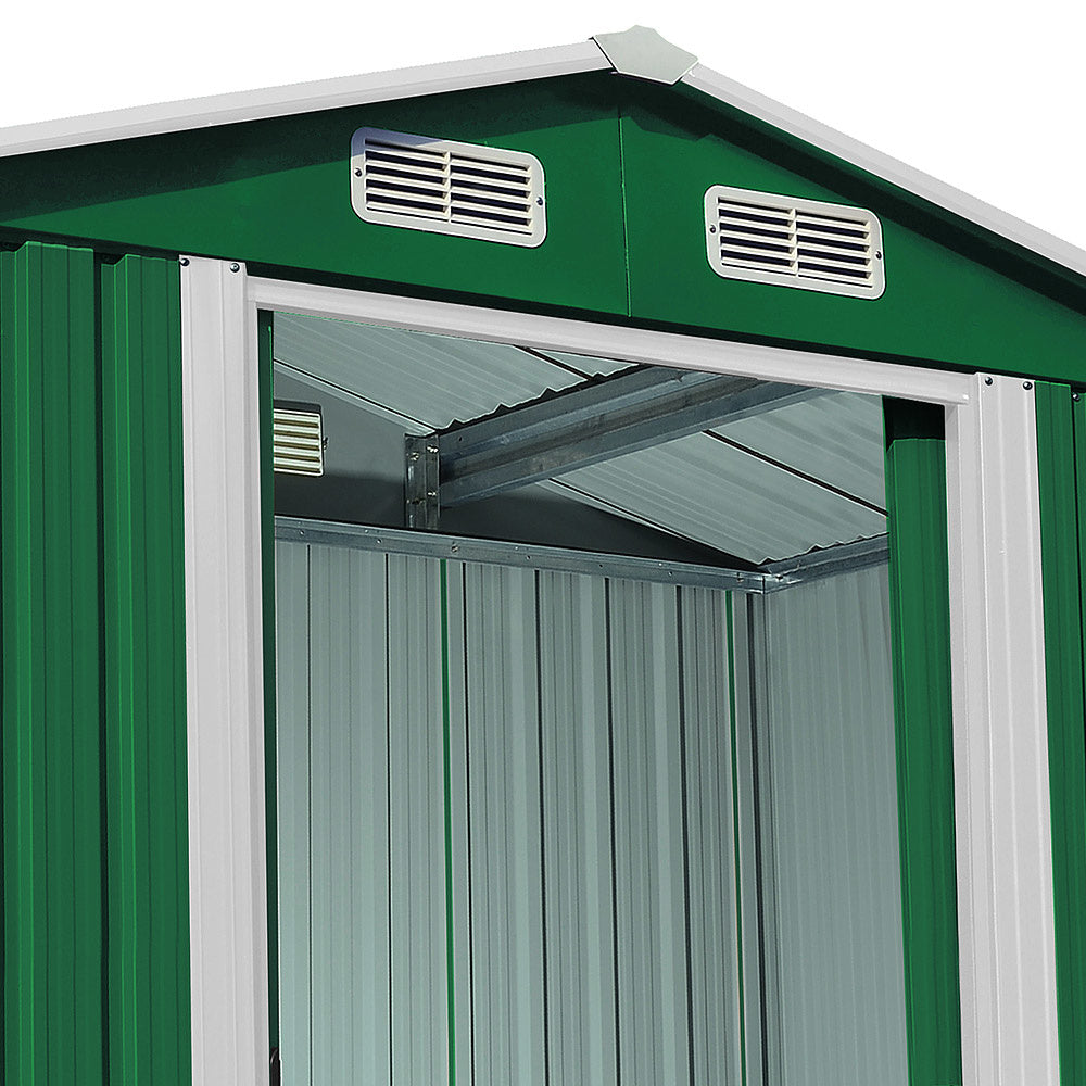 Metalen Tuinhuis - 5m² Fundering Schuifdeuren - 257 x 205 x 177,5 cm