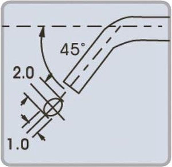 Velleman Punttang 15,5 X 5,5 Cm Staal Geel/zwart