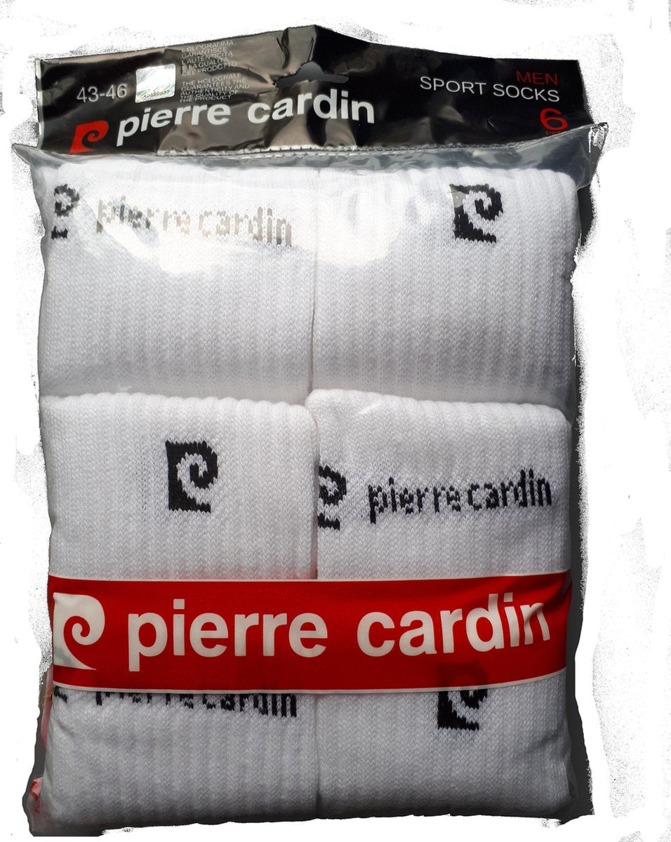 Pierre Cardin sportsokken - 6-pack - Wit