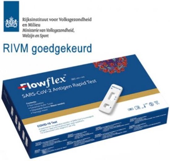 ACON Flowflex Zelftest Corona, Covid 19 – 5 stuks – NL Handleiding