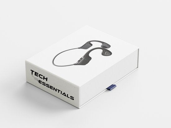 Tech Essentials Wave - Sport Oordopjes - Draadloos - Open Ear - IPX7 - Bone Conduction Hoofdtelefoon - Koptelefoon - Hardloop - Bluetooth
