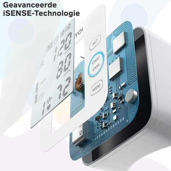Bintoi® BX200 - Bloeddrukmeter Bovenarm - Hartslagmeter - Incl. Opbergtas en Batterijen - 2 Gebruikers