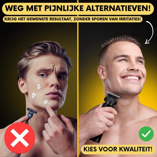 7-in-1 Baardtrimmer Mannen + Standaard - Trimmer voor Baard en Lichaam - Incl. 6 opzetstukken - Sansbeauté® - Bodygroomer Mannen - Bodytrimmer Heren - Haar trimmer - Tondeuse - 0.5-15MM - Neus en Oor - Trimapparaat - Baard Machine - Multigroomer