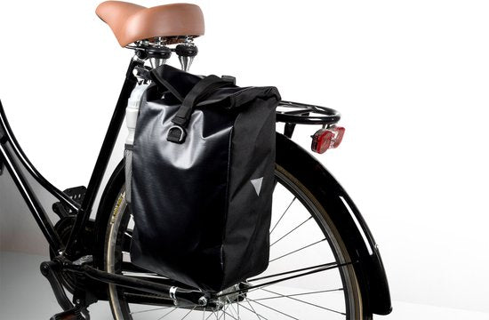 Dunlop 4-in-1 Fietsrugtas Waterdicht - Fietstas Rugzak - 16 L - Handtas of Schoudertas - Zwart/ Rood/ Blauw