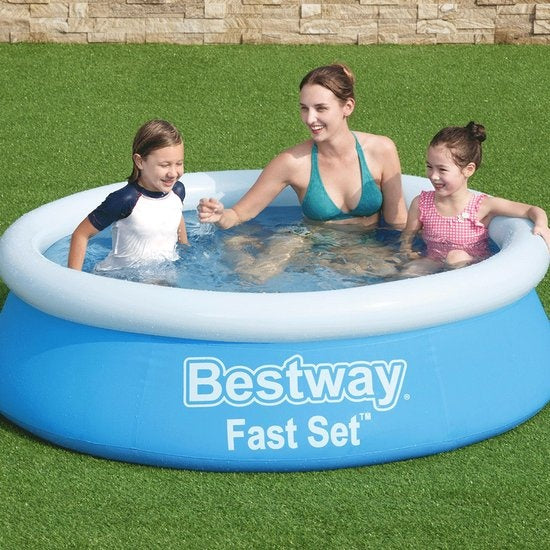 Bestway Kinderzwembad - Ø 183 cm - Model 57392 - Opblaasbare Rand