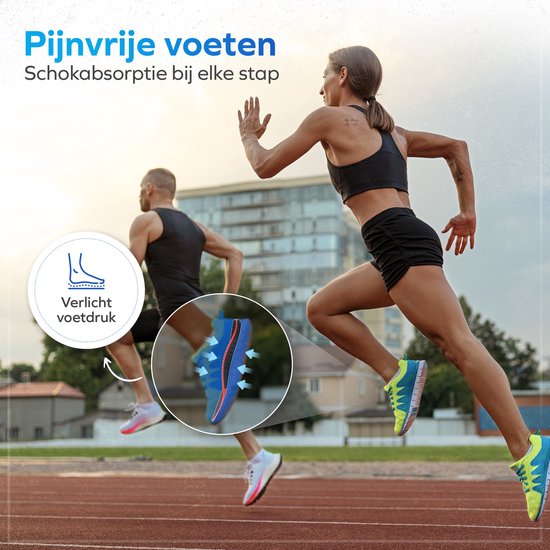 Orthopedische inlegzolen voor mannen en vrouwen - Hielspoor en Fasciitis plantaris zooltjes - Steunzolen voor schoenen - platvoeten - Podologische inlegzolen voor voetboogpijn - Hoge boog - Inlegzolen voor laarzen - Maat M