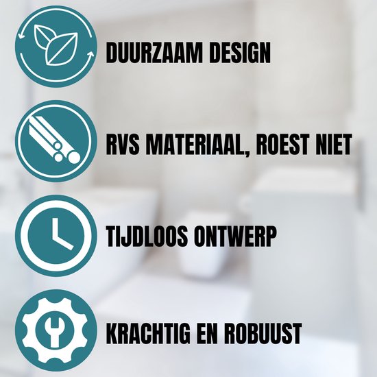 WC Rolhouder Inclusief Handdoekhaak - Toiletrolhouder - WC Papier Houder - WC Rol Houder RVS - Mat Zwart - Inclusief Montageset - Coopley
