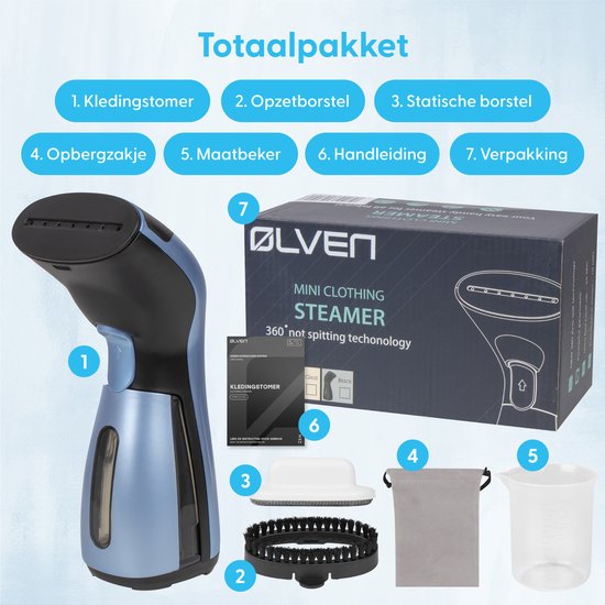 Ølven Kledingstomer - Handstomer - Stoomapparaat Kleding - Blauw
