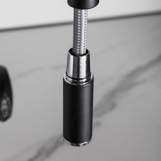 Boretti Maggiore 61 cm Mengkraan – Zwart – 1-Hendel Keuken- en Badkamerkraan
