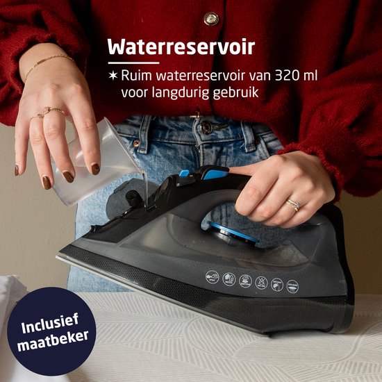 BREND BR-2232 Draadloos Stoomstrijkijzer met Oplaadbasis – Verticale Stoomfunctie, Antikalk en Zelfreinigend – Instelbare Thermostaat – 200W
