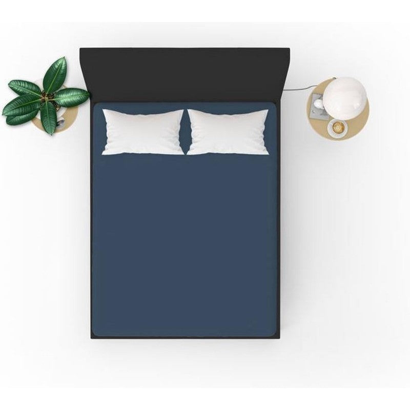 Beau Maison Jersey cotton hoeslaken blue - 60 x 120 cm