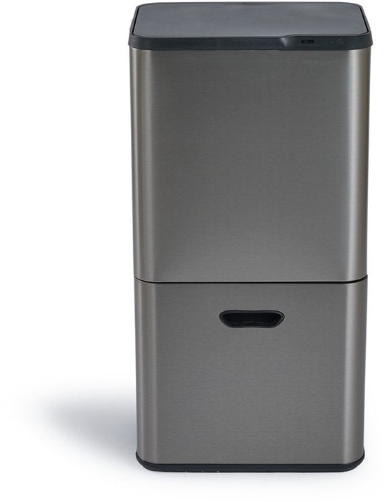 Umuzi Cleaning Prullenbak 63L - Sensor - Metaalgrijs - 30,5x41x78cm