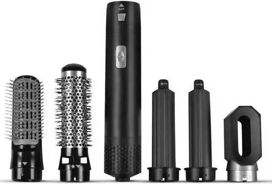 Salon 24 5-in-1 Multistyler & Hairwrap – Föhn, Volumeborstel en 2 Krulopzetstukken