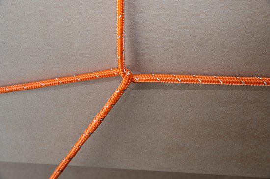 BLACK+DECKER Spanband met Oproller - Sjorband 20 Meter - 6MM - Nylon - Oranje