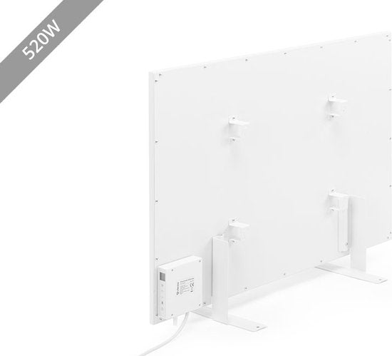 Vlectro - Slim infraroodverwarmingspaneel met instelbare timer - 520 W