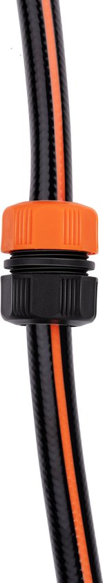 BLACK+DECKER Slangverbinder 1/2" - 13 ⌀ MM - Tuinslangkoppeling - Zwart/Oranje