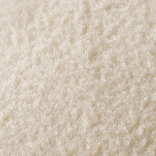 tectake® Schommelstoel Torve - Gestoffeerde Bouclé-Stof Schommelstoel in Scandi-Stijl - Relaxstoel met Houten Glijders, Zachte Bekleding en Hoge Rugleuning voor Optimaal Comfort - 70 x 96 x 97 cm - Beige