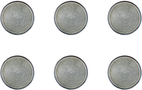 bord ZEN Ø17cm - 6 stuks - Naturel