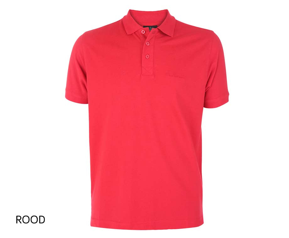 Pierre Cardin - Heren Polo SS Basic Polo - Rood - Maat S