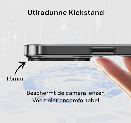 Hoesje geschikt voor iPhone 14 Plus Hoesje – Met 2 Screenprotectors – MagSafe Case – Met standaard