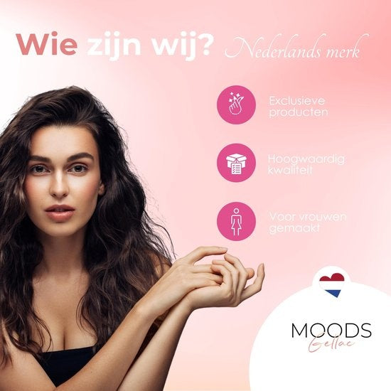 Moods Gellac BIAB Starter Pakket – Milky Pink - Builder in a Bottle – BIAB Nagellak – Inclusief UV/LED Lamp, Bokkepoot, Nagelvijl, Primer, Base en Top Coat